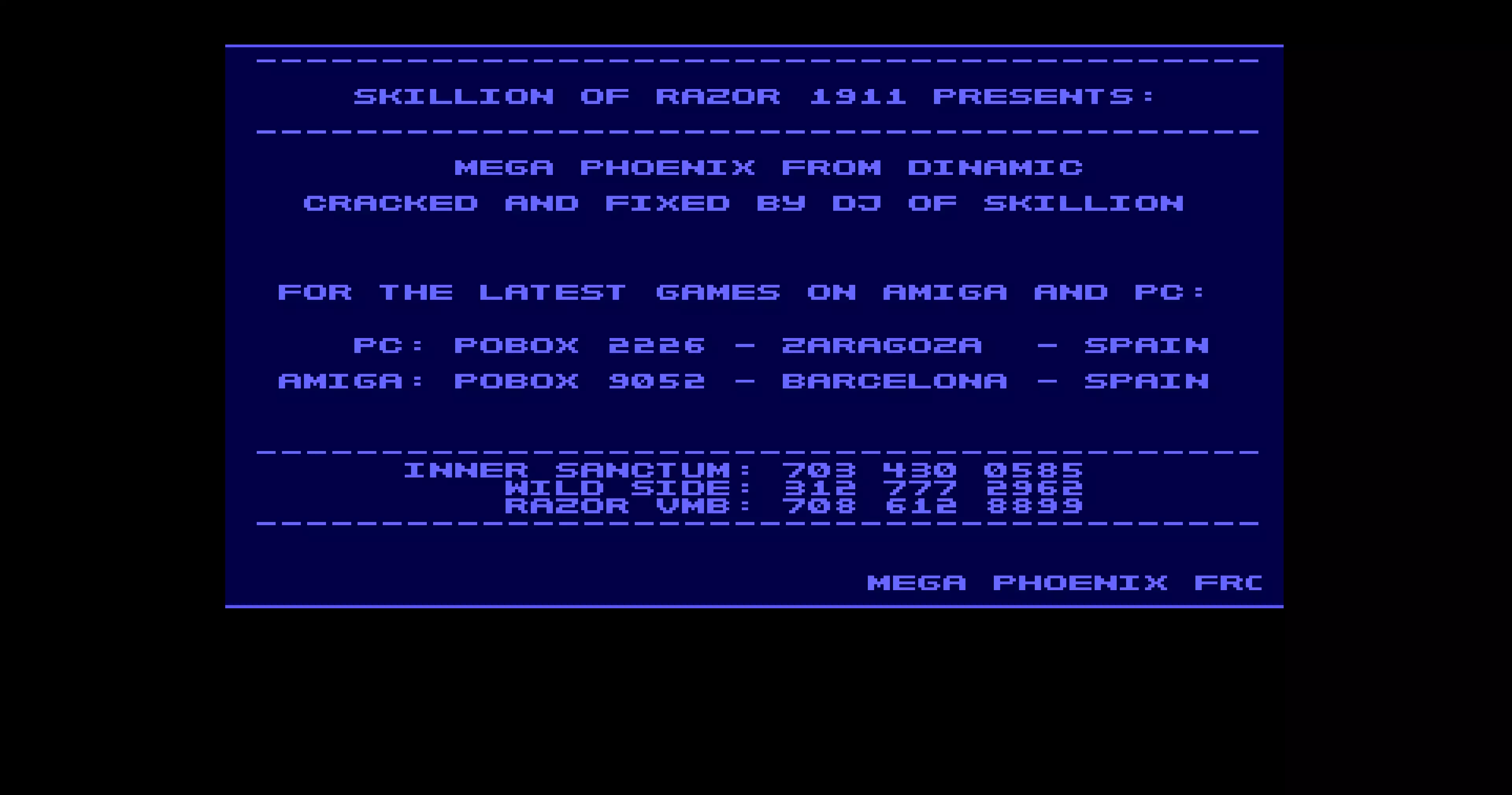 Mega Phoenix (1991) by Razor 1911