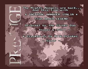 Tactical Manager Italia (1994) by Prestige