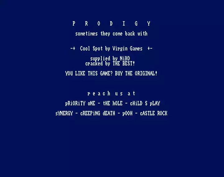 Cool Spot (1993) by Prodigy