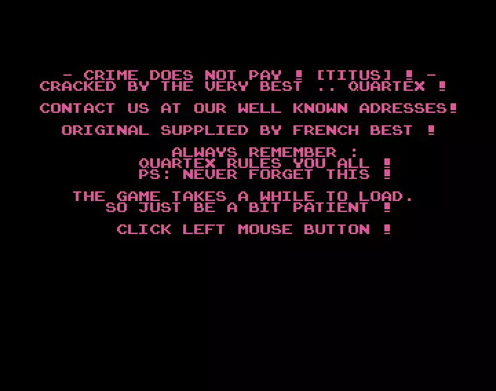 Crime Does Not Pay (1991) by Quartex
