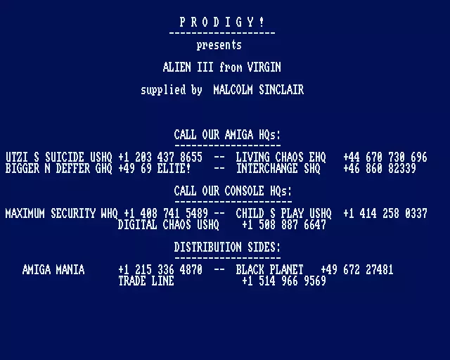 Alien 3 (1993) by Prodigy