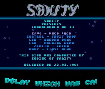 Thunderbold 33 (1991) by Sanity