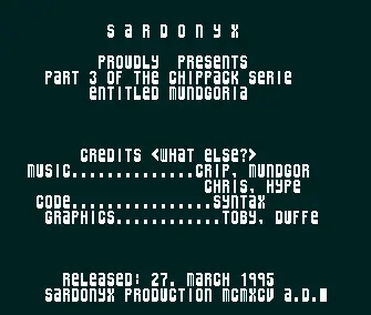 Mundgoria 3 (1995) by Sardonyx