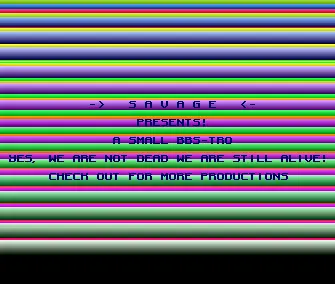Small BBS-tro (1993) by Savage