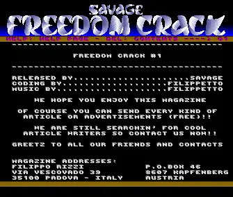 Freedom Crack 01 (1989) by Savage
