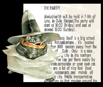 Abduction 96 Invitation (1996) by Scoopex