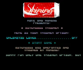 Asteroids (1990) by Shining