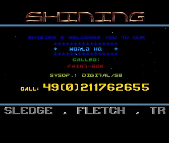 Paint Box BBS Intro (1991) by Shining 8