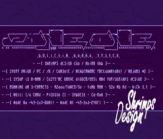 Zone One BBS Intro by Shrimps Design