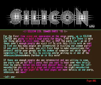 Summer Party Invitation (1992) by Silicon Ltd
