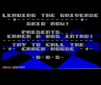 Crack N BBS Intro (1991) by Skid Row