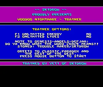 Voodoo Nightmare +2 (1990) by Skid Row