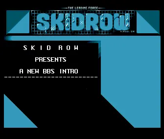 New BBS Intro by Skid Row