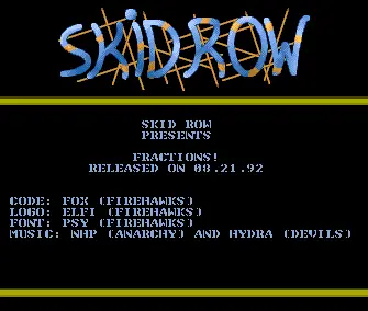 Fractions (1992) by Skid Row