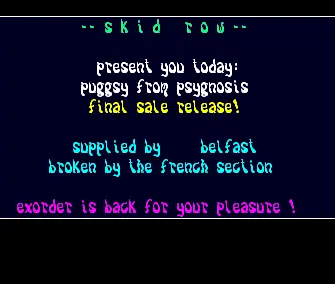 Puggsy Final Sale (1994) by Skid Row