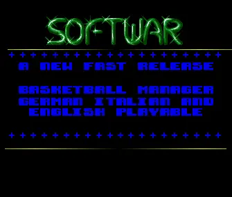 Basketball Manager (1990) by Softwar