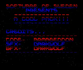 Cool Pack Intro (1990) by Software of Sweden