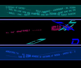 Wibbe's First Sine Scroll (1989) by Software of Sweden
