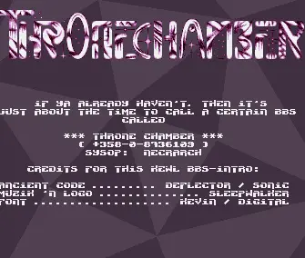 Throne Chamber BBS Intro (1992) by Sonic