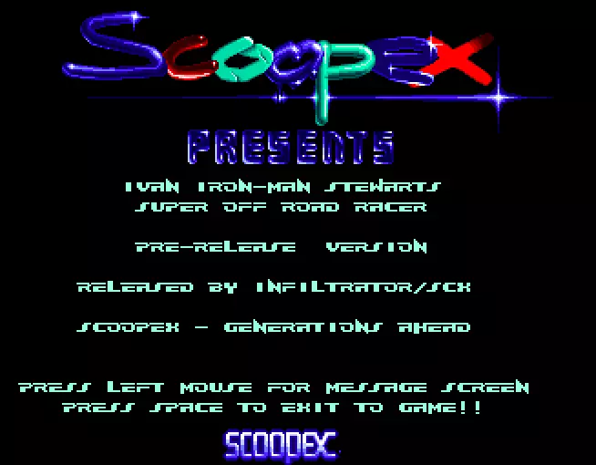 Super Off Road Racer Preview (1990) by Scoopex