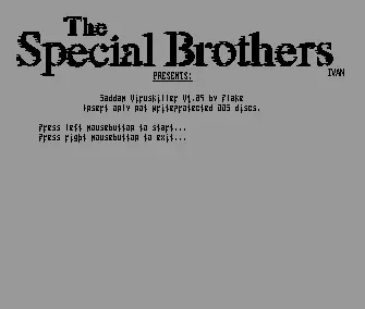 Saddam Viruskiller v1.05 (1991) by The Special Brothers