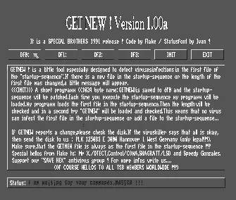 Getnew v1.00a (1991) by The Special Brothers