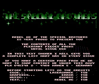 Pleasant Pieces Contents (1992) by The Special Brothers