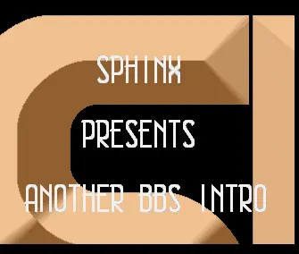 Another BBS Intro (1991) by Sphinx