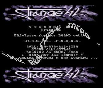 Better BBS Intro (1991) by Strange 42