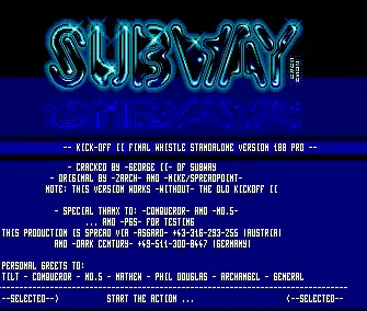 Kick Off 2 Final Whistle (1991) by Subway