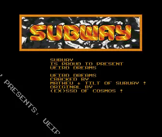 Weird Dreams (1988) by Subway