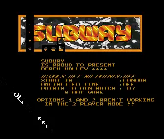 Beach Volley +4 (1988) by Subway