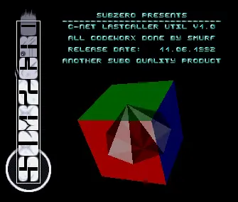 C-Net Lastcaller Util v1.0 Intro (1991) by Subzero
