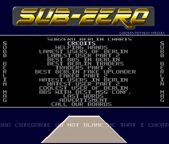 Berlin Charts (1991) by Subzero