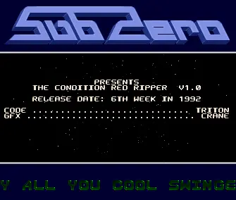 Condition Red Ripper v1.0 Intro (1992) by Subzero