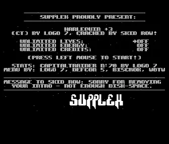 Harlequin +3 (1992) by Supplex