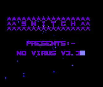 No Virus v3.3 (1989) by Switch