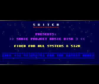 Sonic Project Music Disk 3 Intro (1990) by Switch