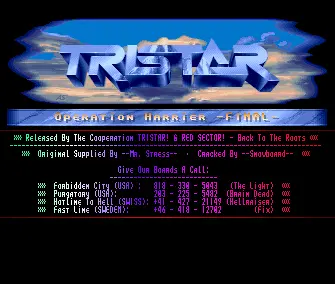 Operation Harrier (1990) by TRSI