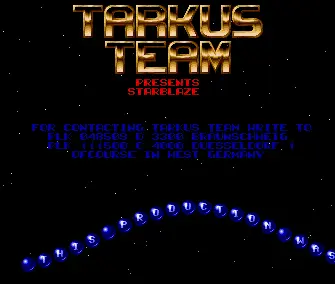 Starblaze (1989) by Tarkus Team
