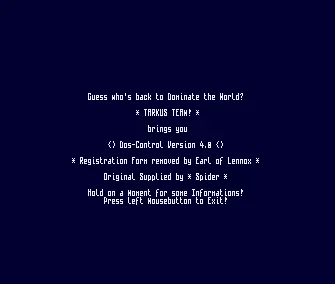 Dos-Control v4.0 (1993) by Tarkus Team