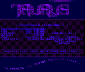 Mindphased Illusions 01 (1991) by Taurus