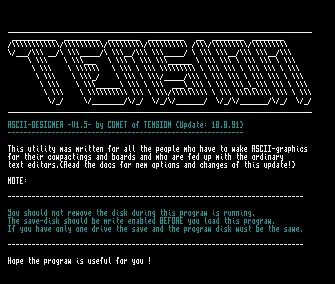 ASCII Designer v1.5 (1991) by Tension