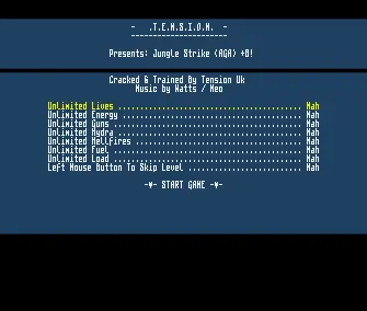 Jungle Strike AGA +8 (1993) by Tension