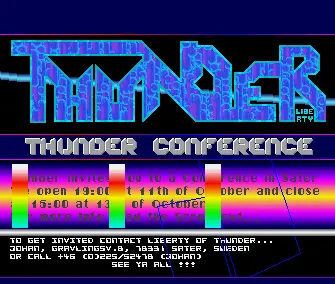 Thunder Conference Invitation (1990) by Thunder