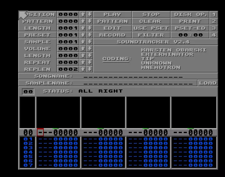 Soundtracker v2.4 Alternative Version (1989) by Spreadpoint