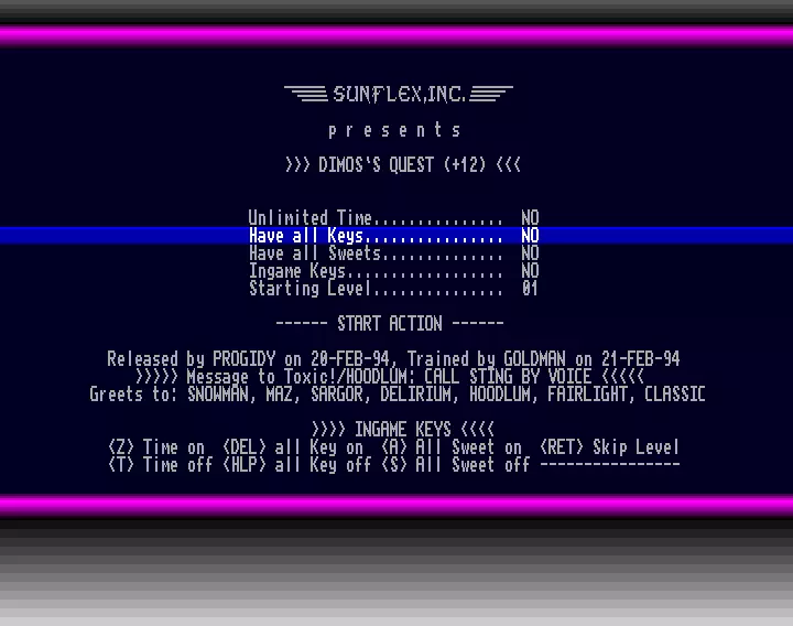 Dimo's Quest +12 (1994) by Sunflex Inc