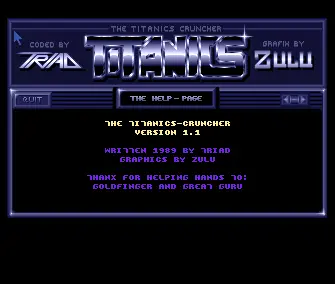 Titanics Cruncher v1.1 (1988) by Titanics