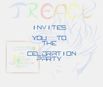 Celebration Party Invitation 2 (1991) by Treacl