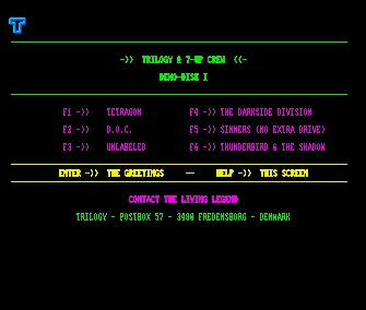 Demo Disk 01 (1988) by Trilogy